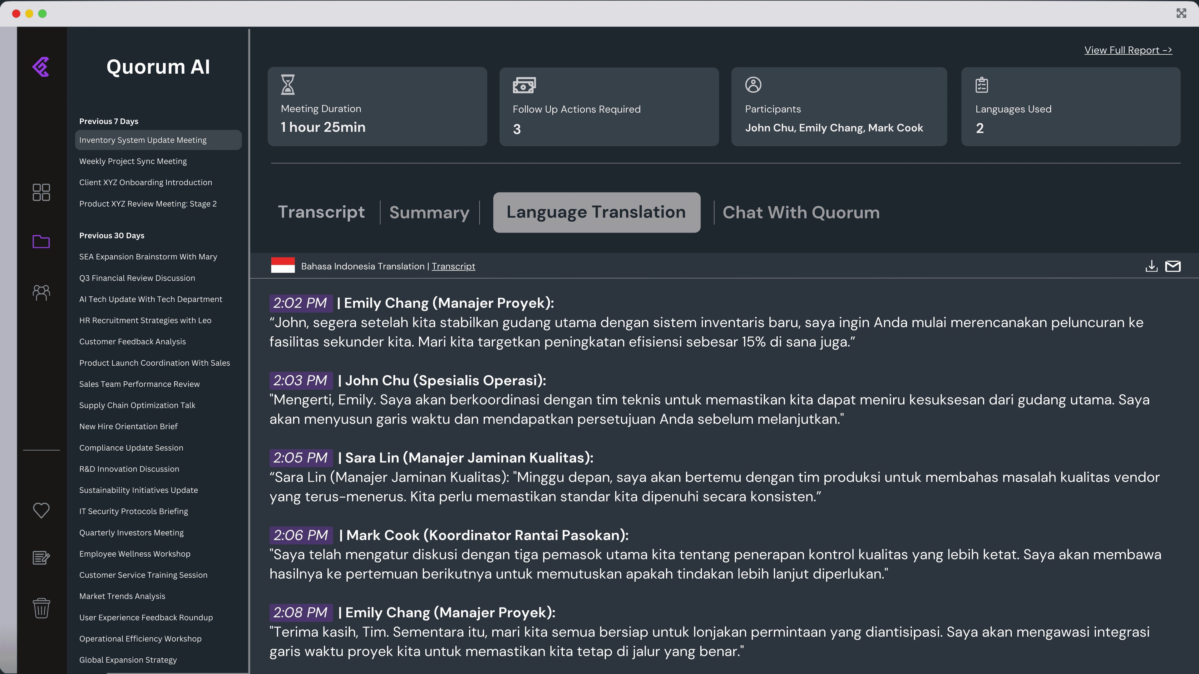 Language Translation